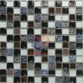 Gold Leaf Glass and Cracked Ceramic Mixed Mosaic Tiles (CST077)